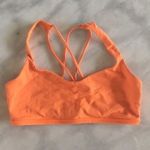 Lululemon sports bra size 6 orange